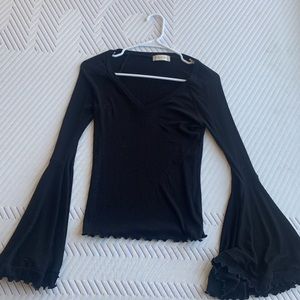 Black long sleeve top